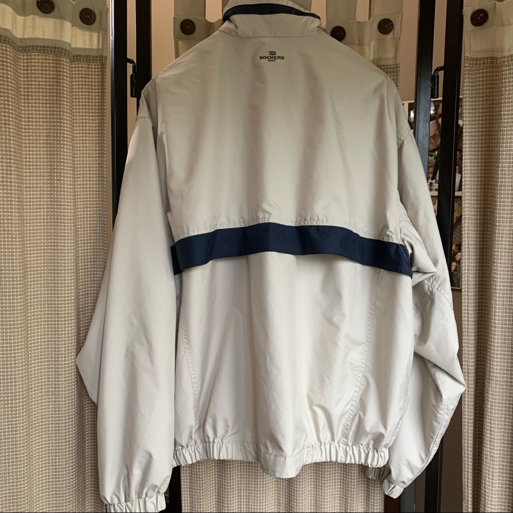 Dockers Golf Tan & Blue 1/2
Zip Pullover Size M Stain Defender size XL - Picture 2 of 7